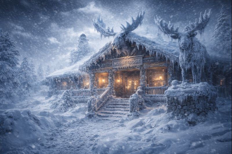 moose lodge in extreme cold