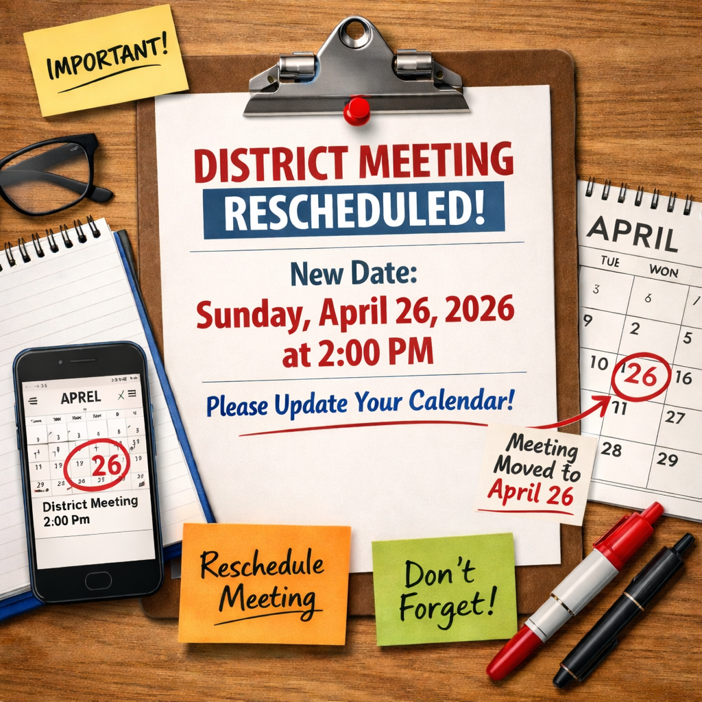 January District 2 meeting reschedule 20260426