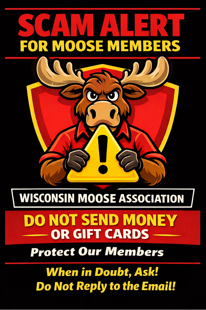 Scam Alert For Moose Members
