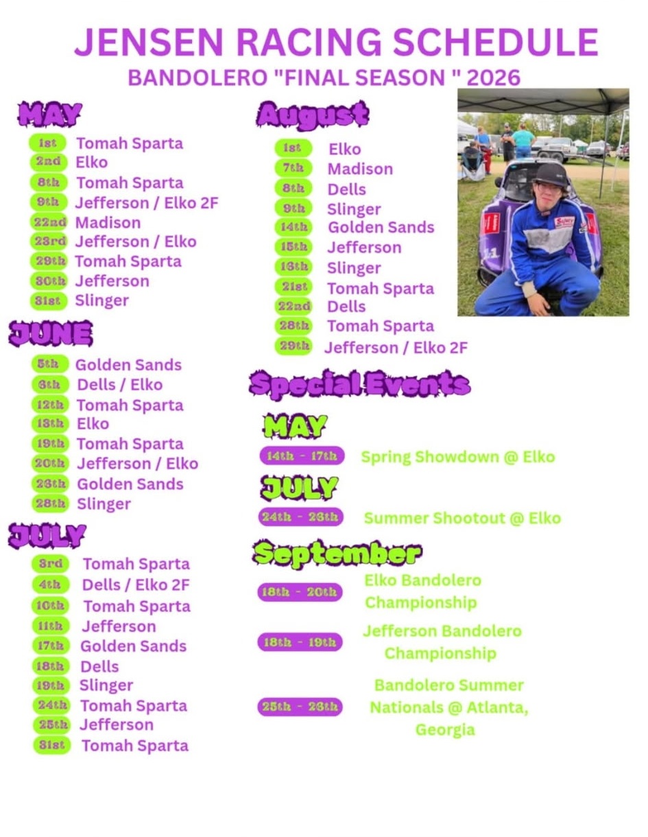 WMA Sponsors Jensen Racing for the 2026 Season